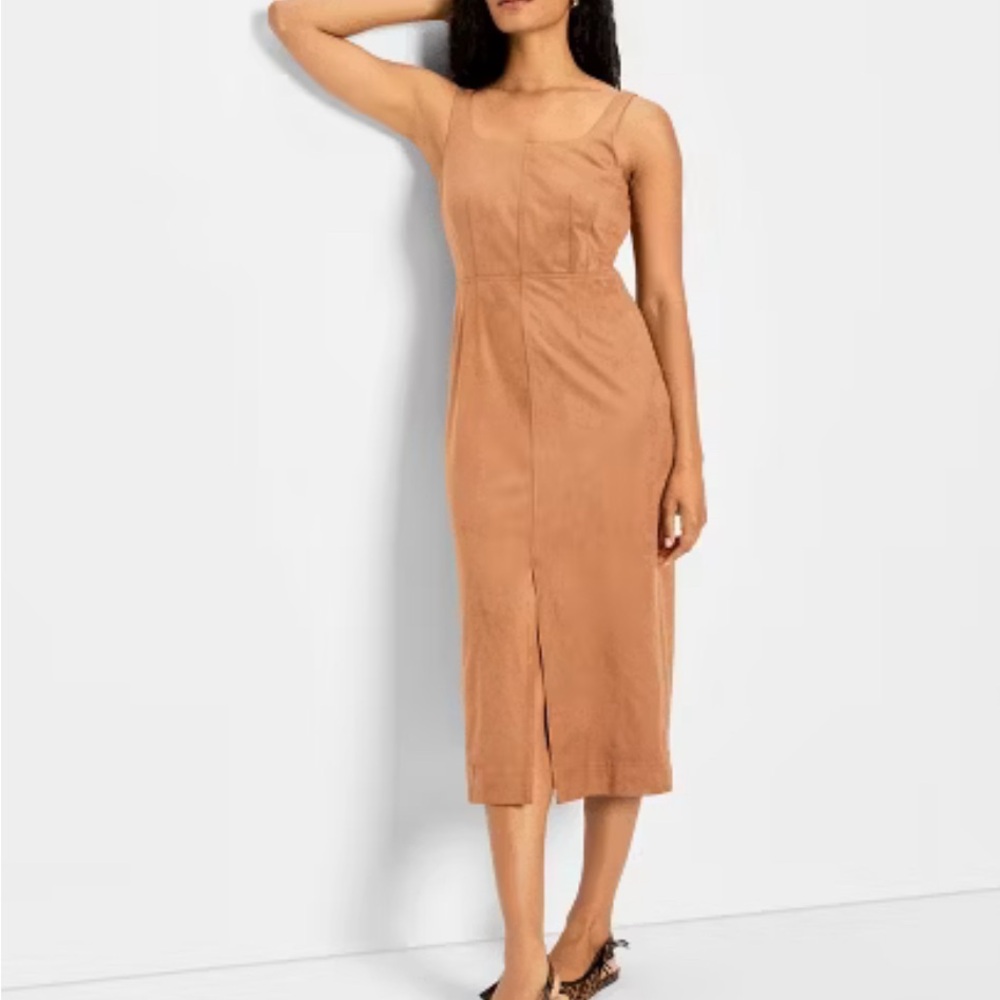 NWT: Future Collective x Target 90s Midi Suede Dress